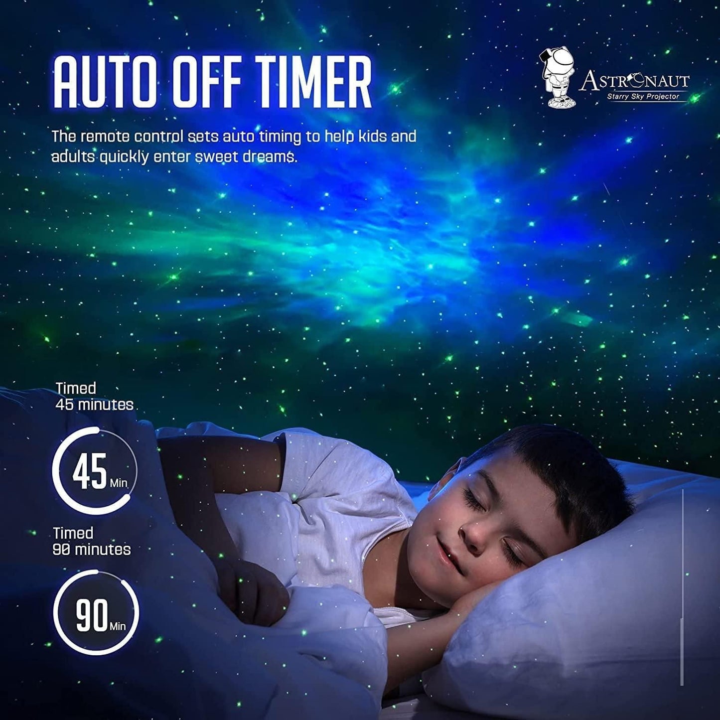 Nebula Night Explorer™ – Astronaut-Themed Galaxy Projector with Remote & LED Modes