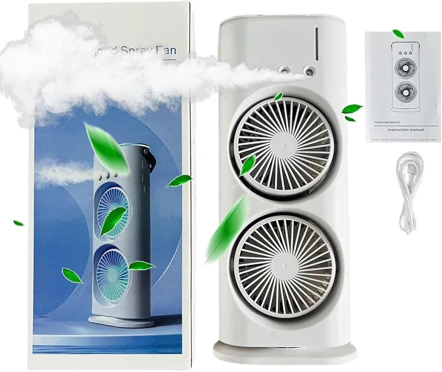 GameCooler™ Dual Blade Tower Fan for Desk & Gaming Setup.