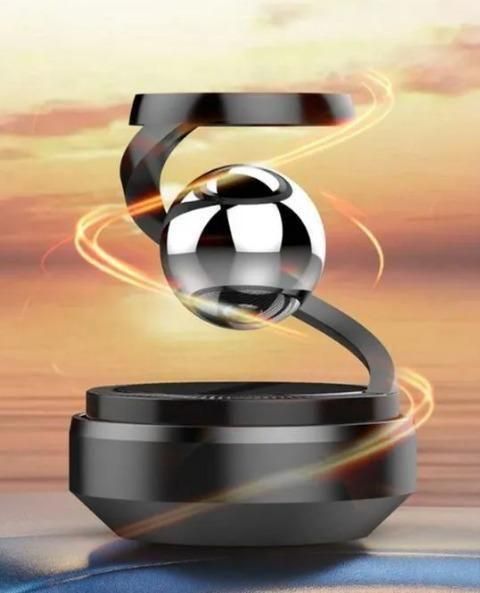 AromaGlide™ – Solar-Powered Rotating Car Fragrance Diffuser