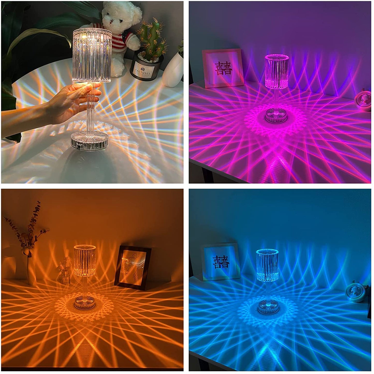 LumiGlow™ Touch Crystal LED Lamp
