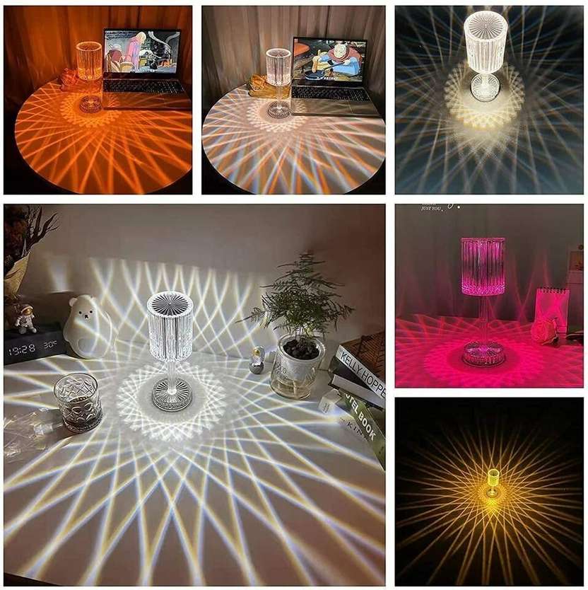 LumiGlow™ Touch Crystal LED Lamp