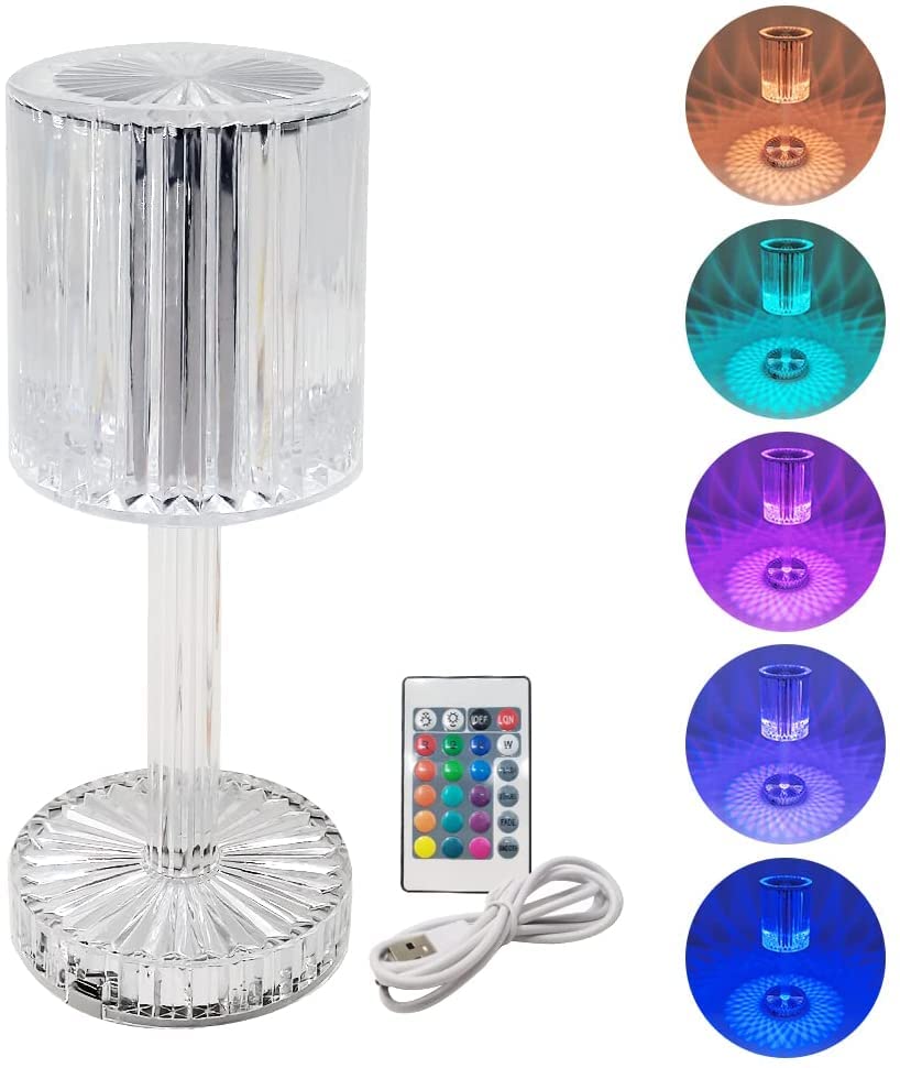 LumiGlow™ Touch Crystal LED Lamp