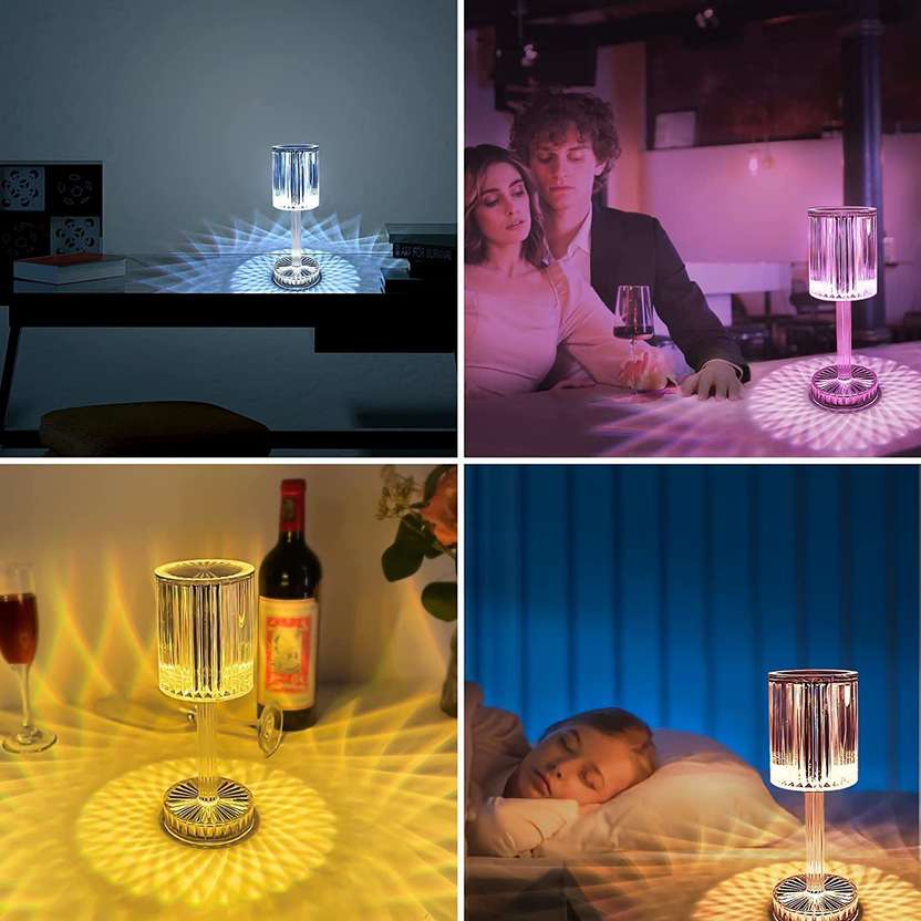 LumiGlow™ Touch Crystal LED Lamp