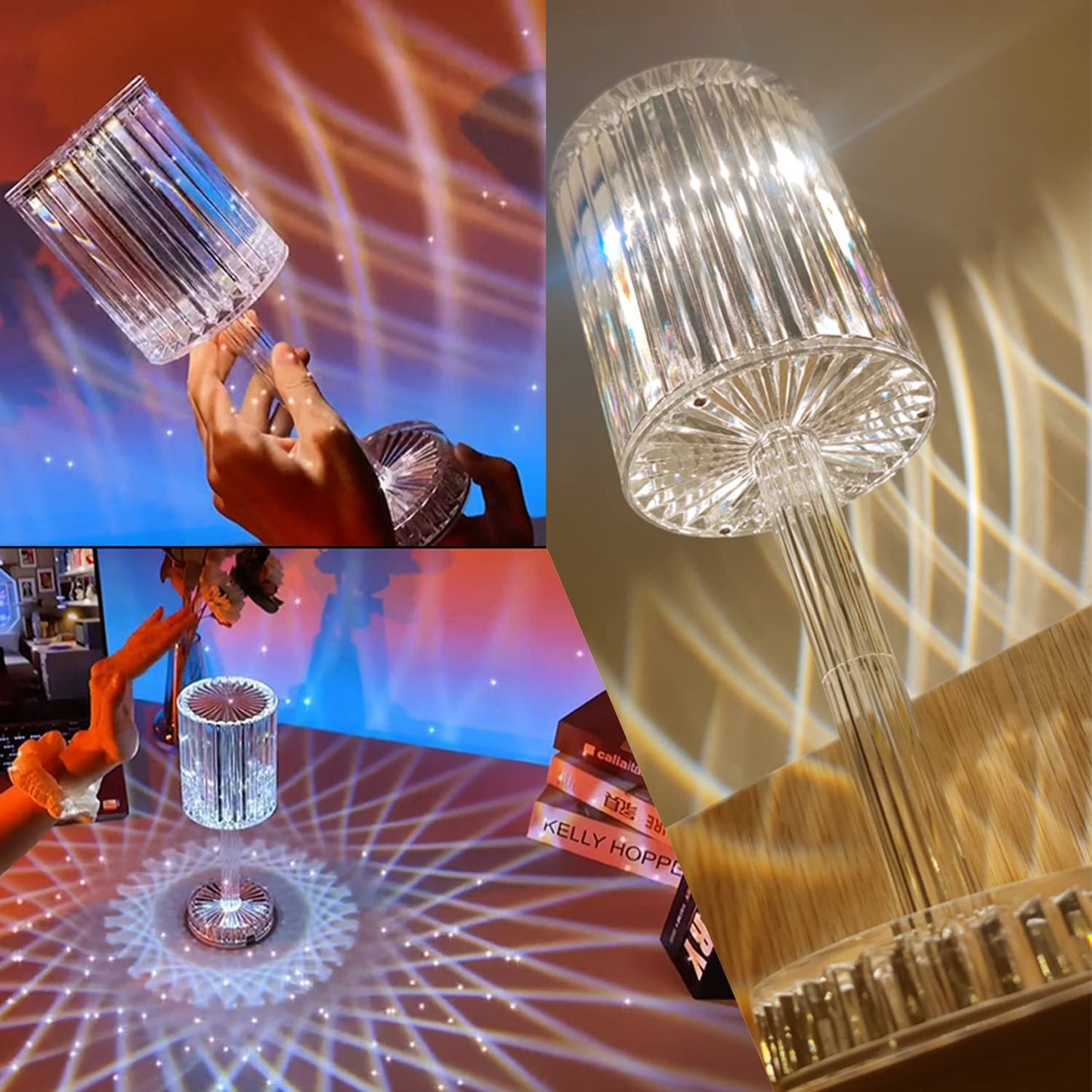 LumiGlow™ Touch Crystal LED Lamp