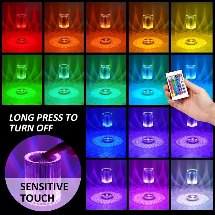 LumiGlow™ Touch Crystal LED Lamp