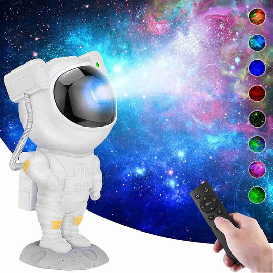 Nebula Night Explorer™ – Astronaut-Themed Galaxy Projector with Remote & LED Modes